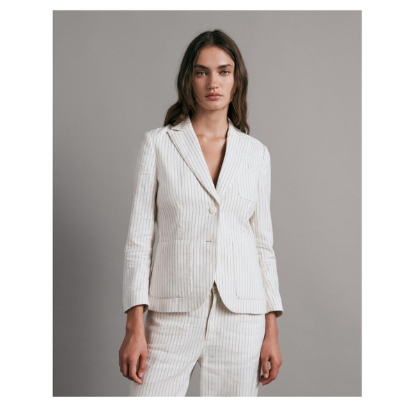 Rag & Bone Nancy Striped Blazer. - Picture 3 of 9